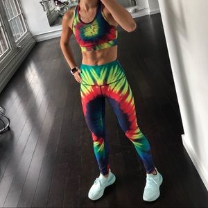 Splits59 Tie Dye Bardot 7/8 Leggings